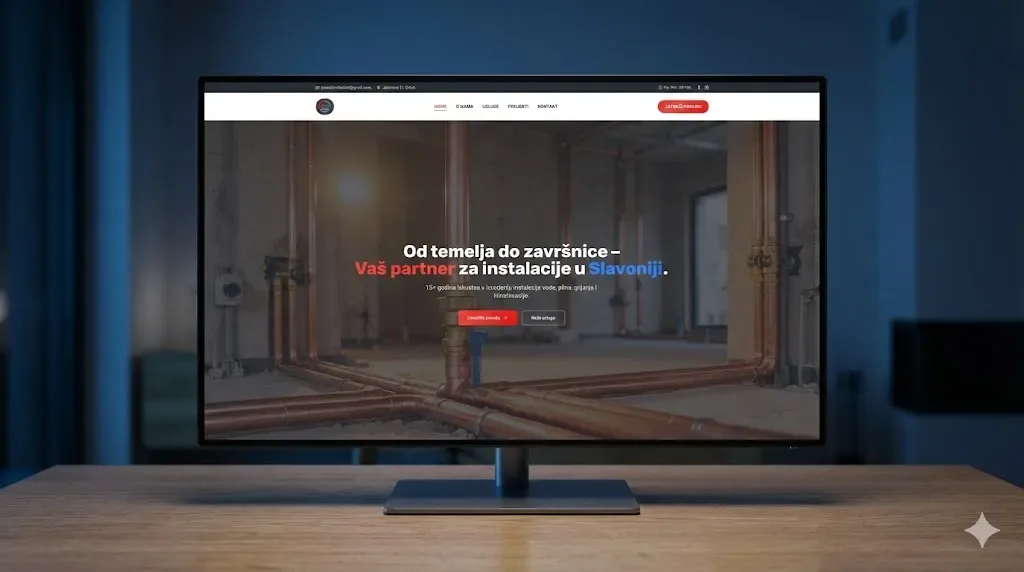 Blažević Instalacije – webdesign og udvikling for en VVS-virksomhed